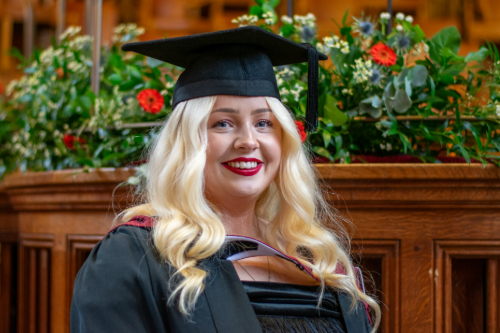 Alice Powney-Dugdale at her University of Bristol graduation